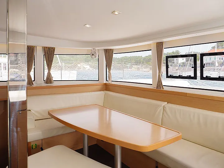 Lagoon 42 - Interior - saloon (photo taken 2019)