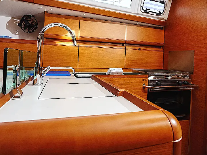 Sun Odyssey 449 - Interior - kitchen (photo taken 2019)