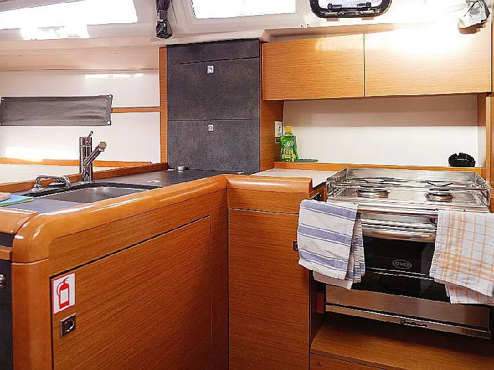 Sun Odyssey 349 - Interior - kitchen (photo taken 2019)