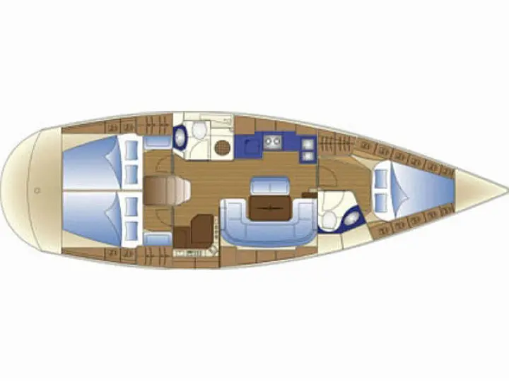 Bavaria 42 Cruiser - Layout image