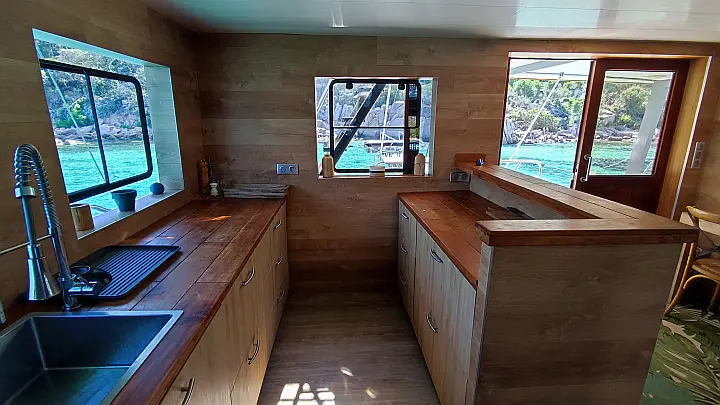Motor Sailor Catamaran - 